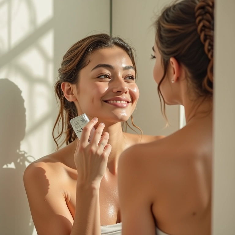 Mulher sentindo a fragrância envolvente de Elseve Óleo Extraordinário.