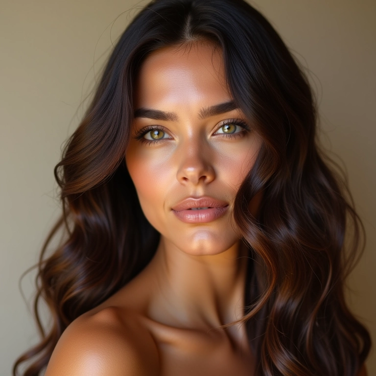 Mulher usando sérum para intensificar o brilho após Elseve Glycolic Gloss.