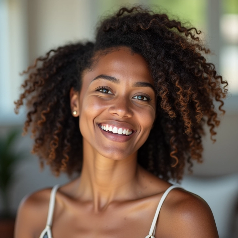 Mulheres brasileiras diversas sorrindo com cortes de cabelo modernos em salão.