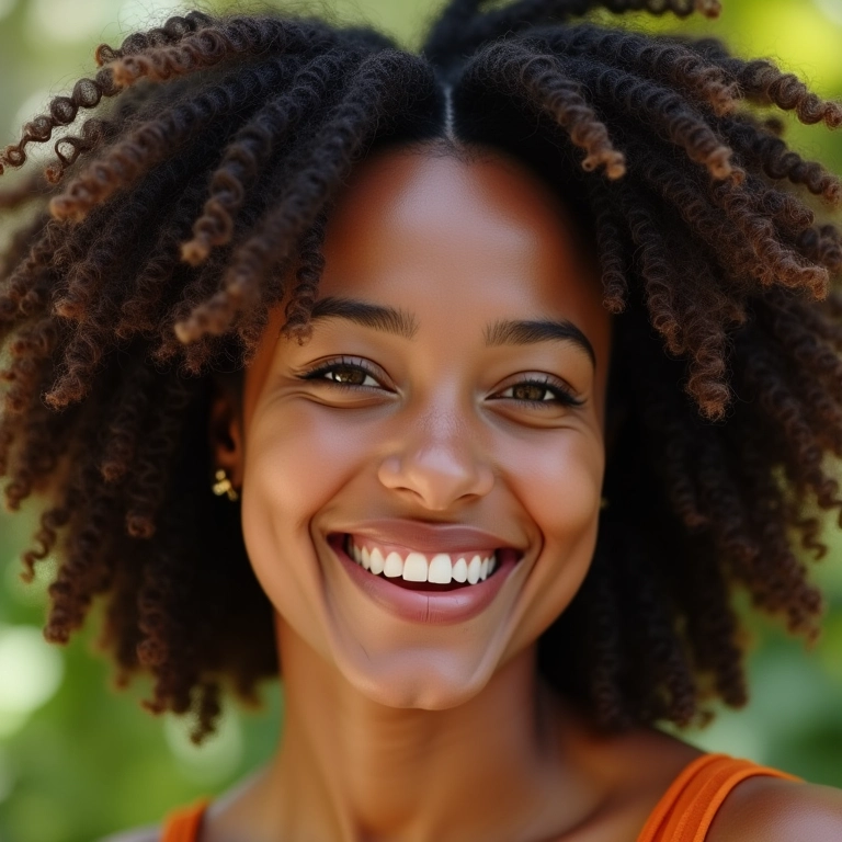 Mulheres diversas sorrindo com cachos perfeitos e definidos usando gelatina capilar.
