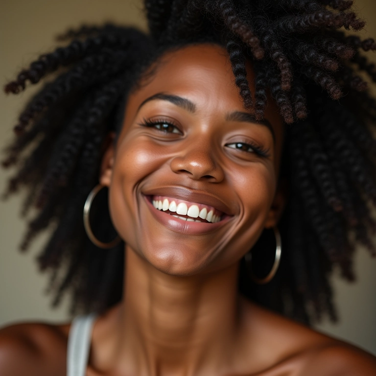 Mulheres diversas sorrindo, exibindo cabelos hidratados e saudáveis. Condicionador para cabelos secos.