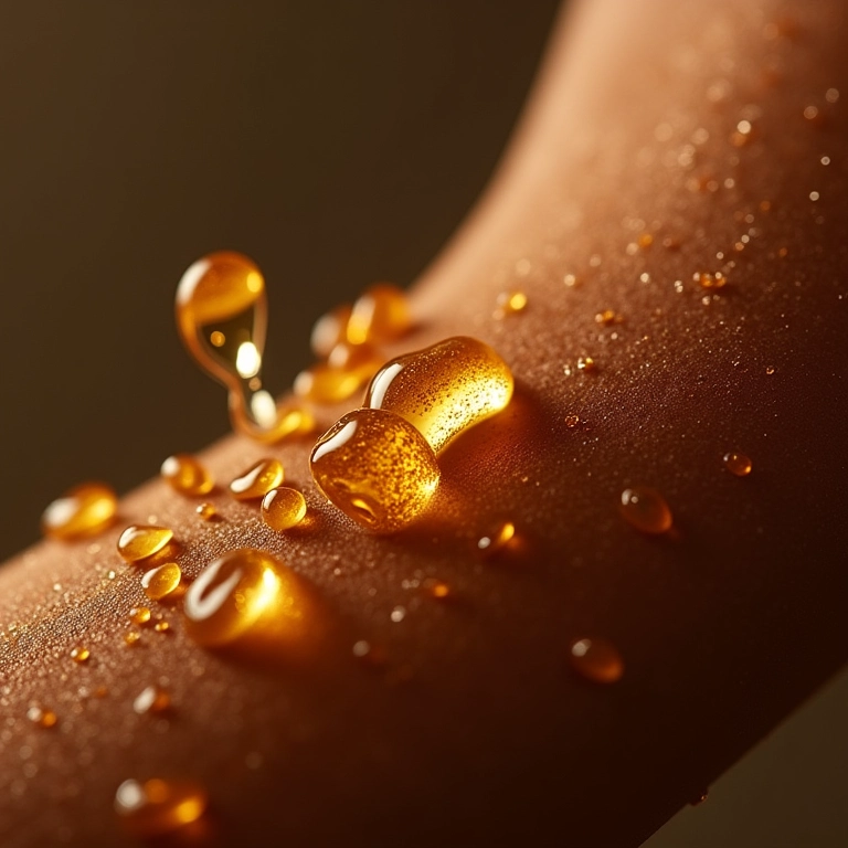 Nutrição capilar profunda com óleos naturais durante a umectação.