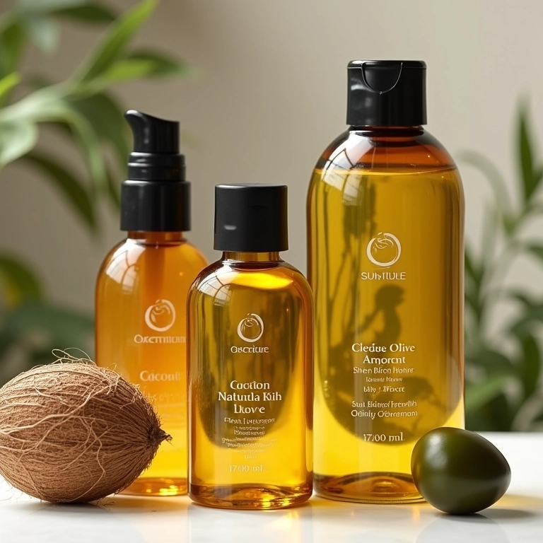 Óleos vegetais para nutrição capilar.