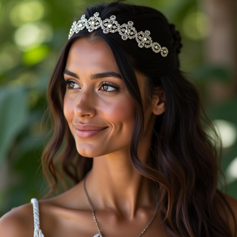 Penteados com tiaras, presilhas e headbands no Brasil.