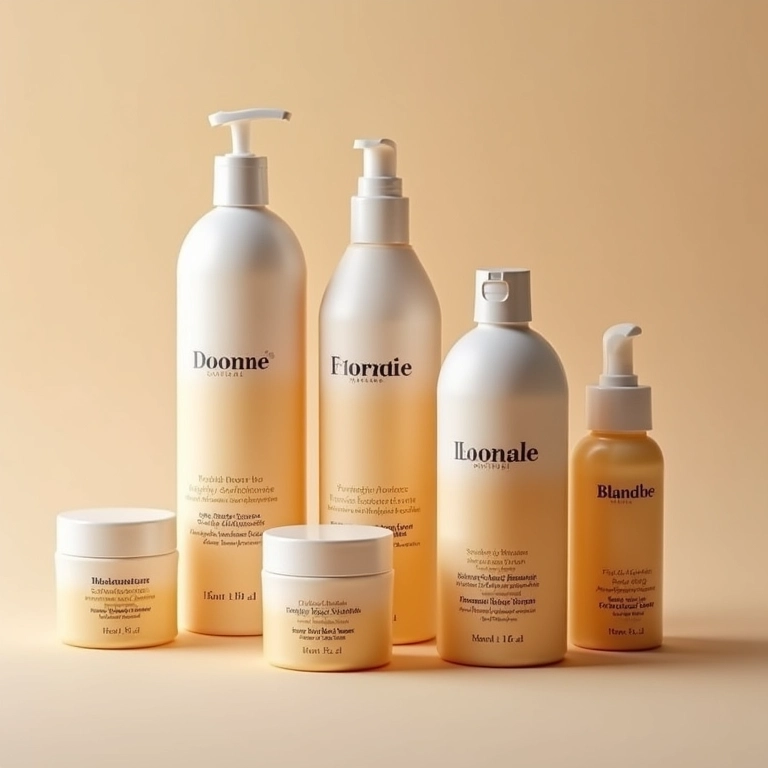Produtos específicos para cabelos loiros.