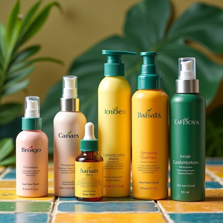 Produtos específicos para cuidados com o couro cabeludo.