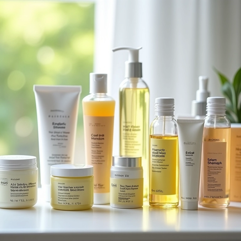 Produtos para hidratação, nutrição e reconstrução capilar.