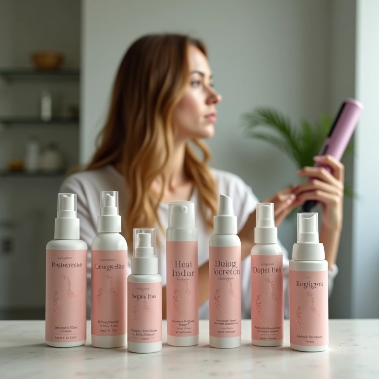 Protetores térmicos para cabelo.