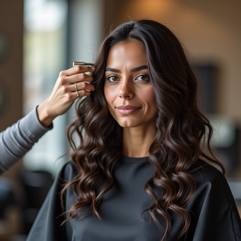 Reconstrução no cronograma capilar para cabelo ondulado.