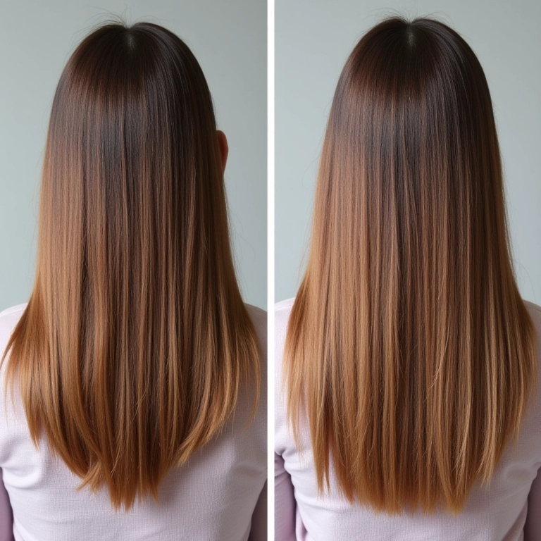 Resultados reais: antes e depois de usar Elseve Glycolic Gloss.