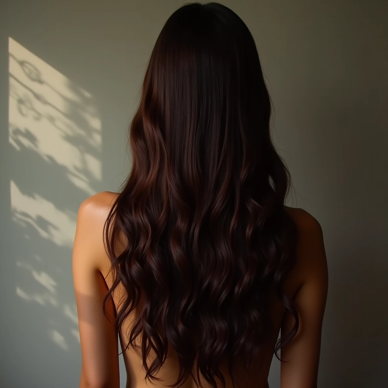 Root shadow em cabelos longos: sofisticação.