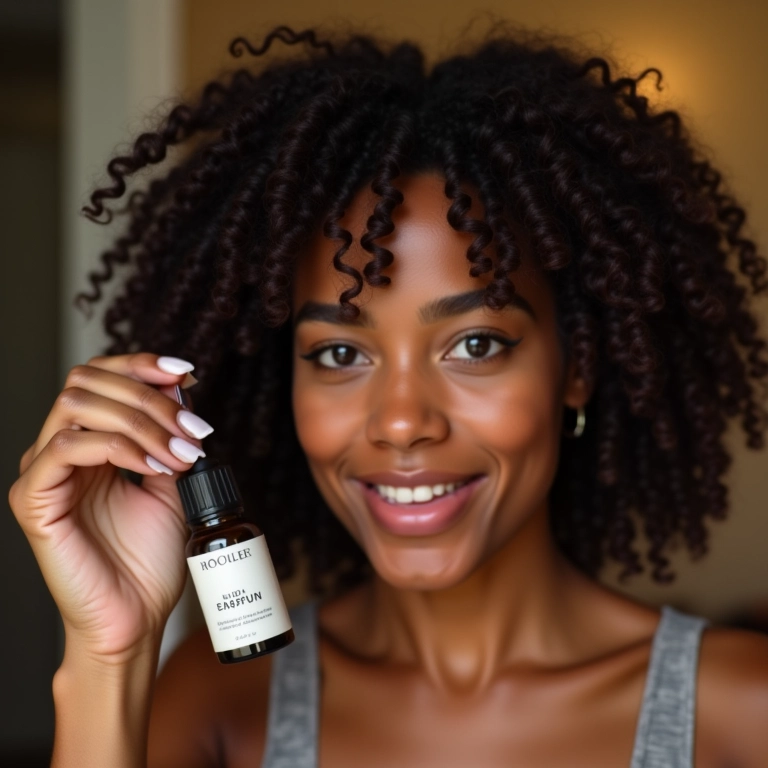 Serum para pontas ressecadas para cabelos cacheados