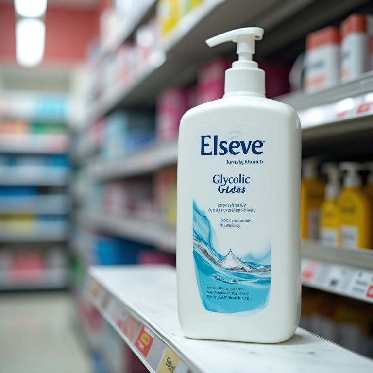Shampoo Elseve Glycolic Gloss à venda em uma farmácia.