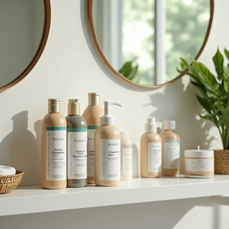 Shampoos e condicionadores para cabelos com química
