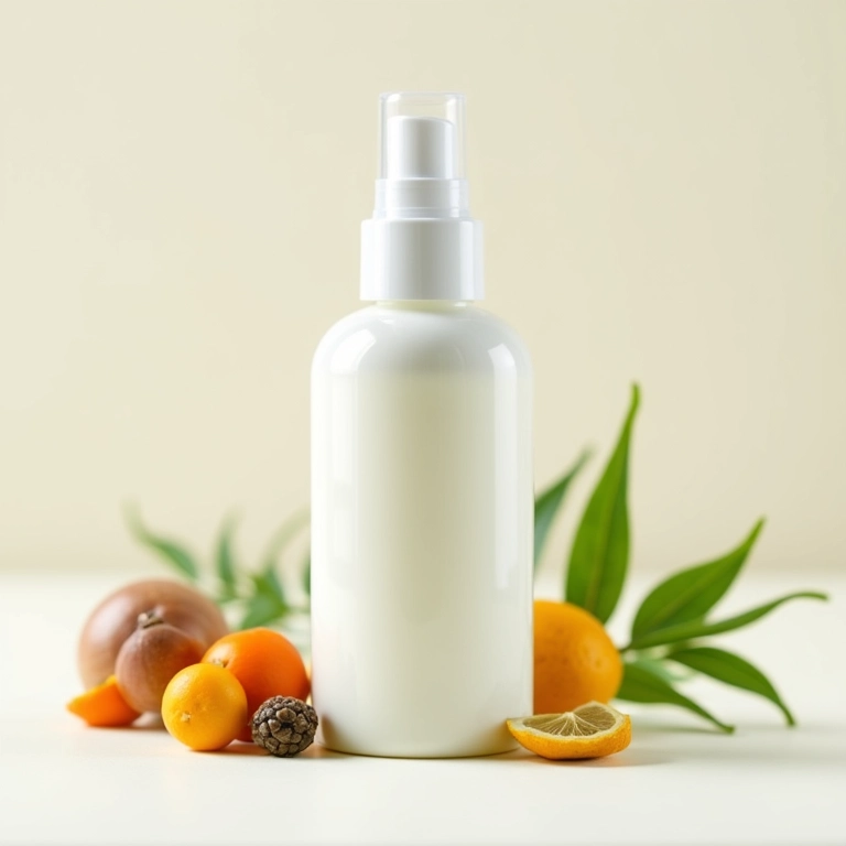 Spray antifrizz vegano com ingredientes naturais.