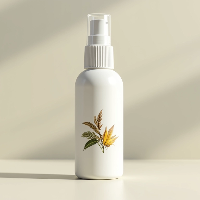 Spray de cabelo liso vegano.