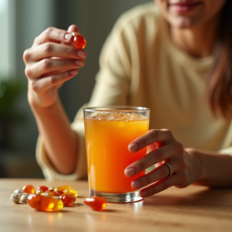 Suplementos vitamínicos para o crescimento capilar.