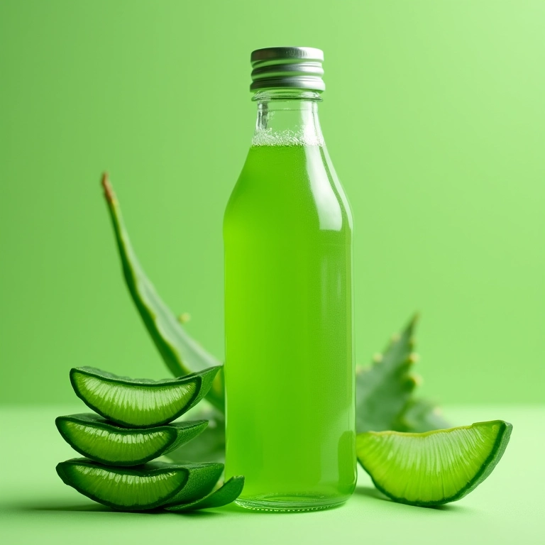 Tônico de babosa (aloe vera) para hidratar e fortalecer os cabelos.