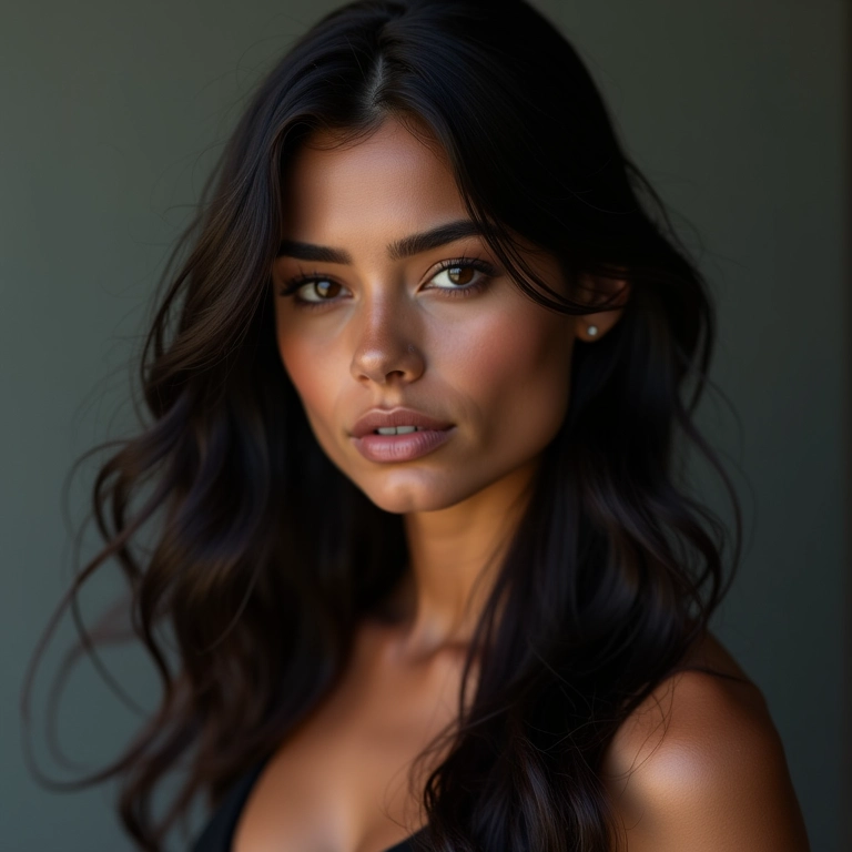 Topete moderno com volume em mulher brasileira.