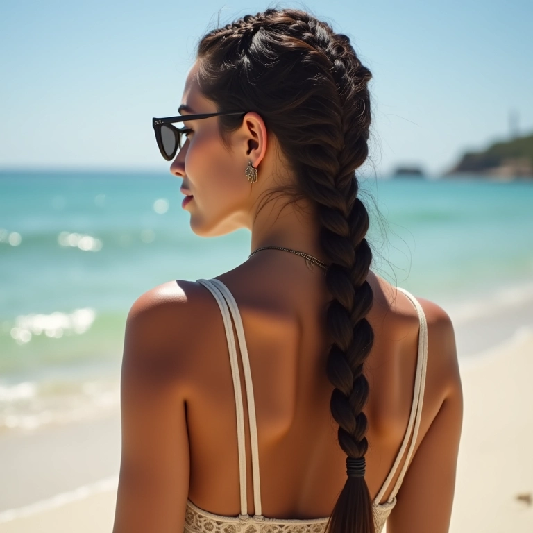 Tranças modernas e despojadas com estilo boho chic.