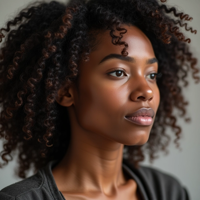 Transformação capilar: cabelo danificado recebendo tratamento reconstrutor.