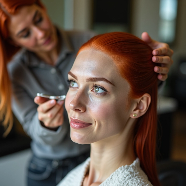Tratamento profissional para ruivo natural