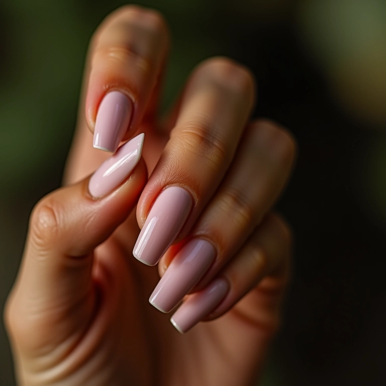 Unhas e cabelos fortes e saudáveis de uma mulher brasileira, realçados pelo silício orgânico.
