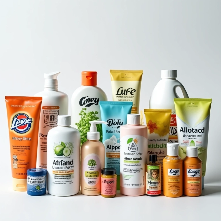 Variedade de marcas e produtos leave-in