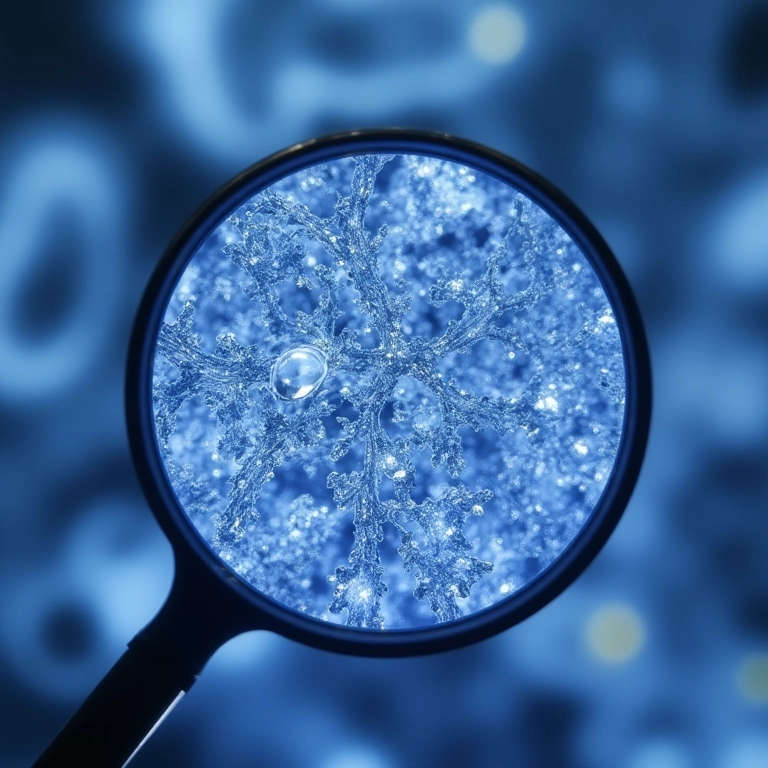 Visualização microscópica das cutículas capilares seladas após o uso de Glycolic Gloss.