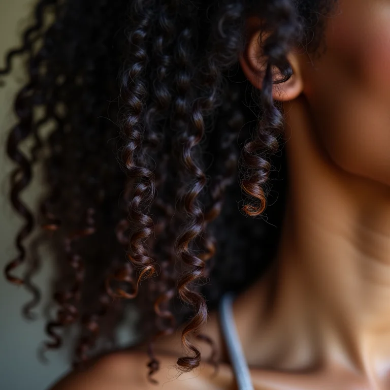 Cabelo crespo 4C danificado