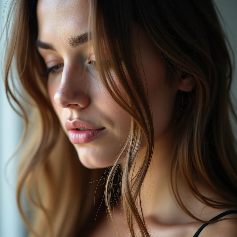 Cabelo ressecado e danificado com pontas duplas.