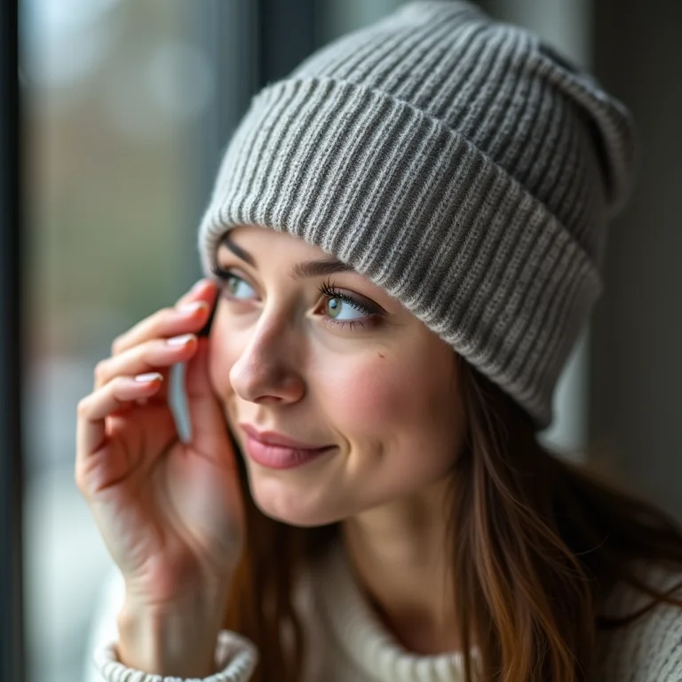 Close-up de touca térmica para cabelo