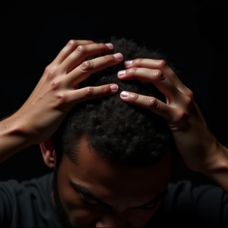 Coçar o couro cabeludo irritado