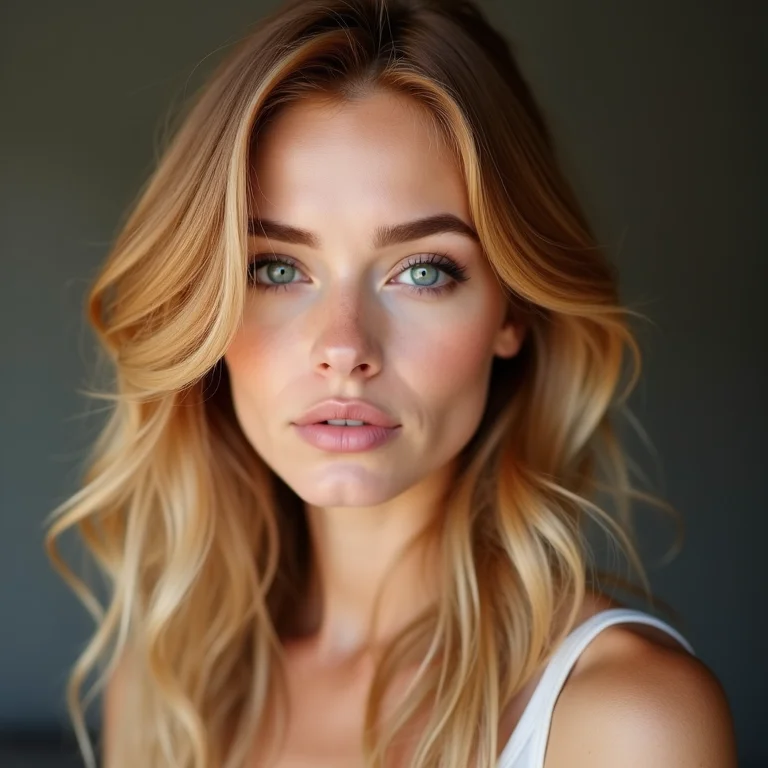 Loiro morango para afinar rosto redondo