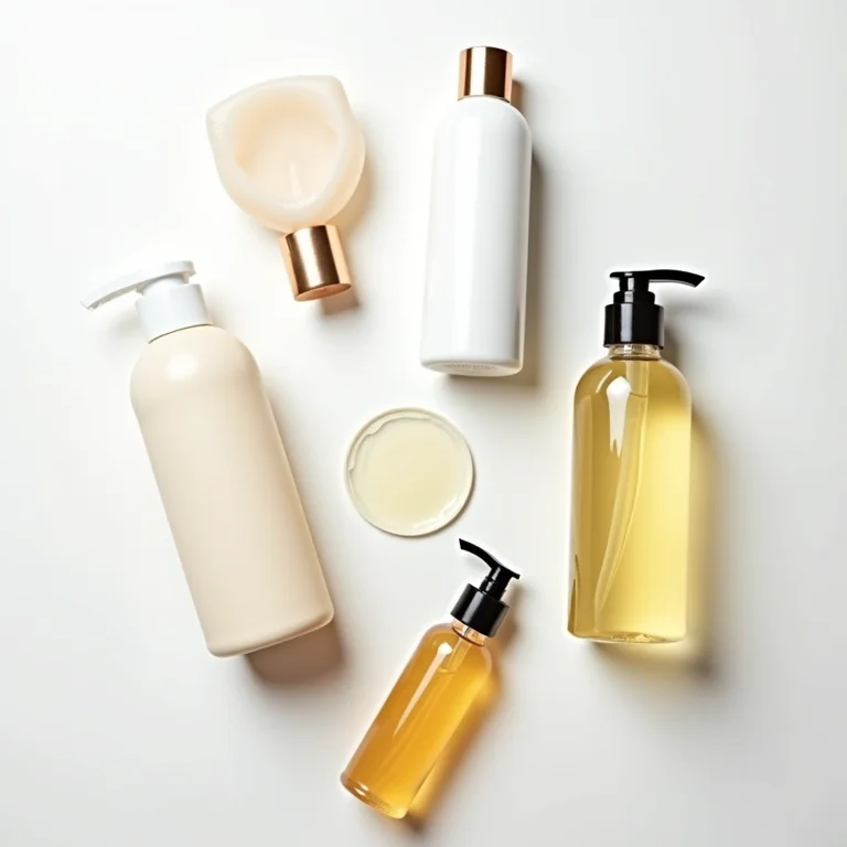 Produtos de cabelo organizados para um cronograma capilar personalizado