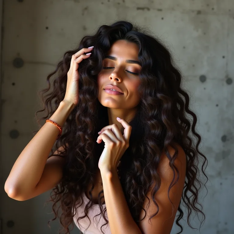 Umectação com óleo de coco para nutrição No Poo.