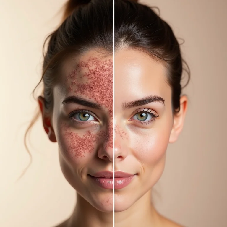 Antes e depois do tratamento da caspa com Elseve Hydra Detox