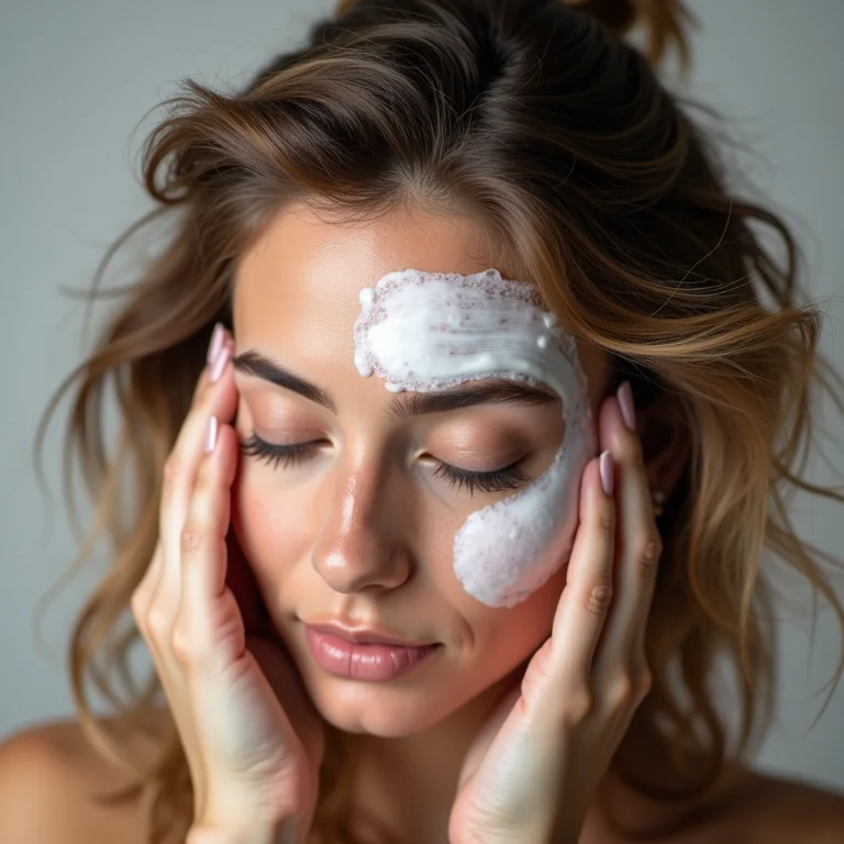 Aplicação de máscara capilar em cabelos danificados