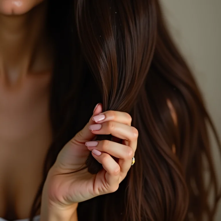 Aplicação de óleo capilar