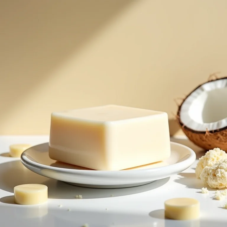 Barra de condicionador sólido com ingredientes naturais