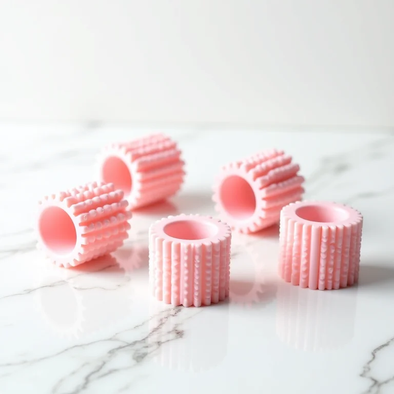 Bigudins autoadesivos para aplicação fácil