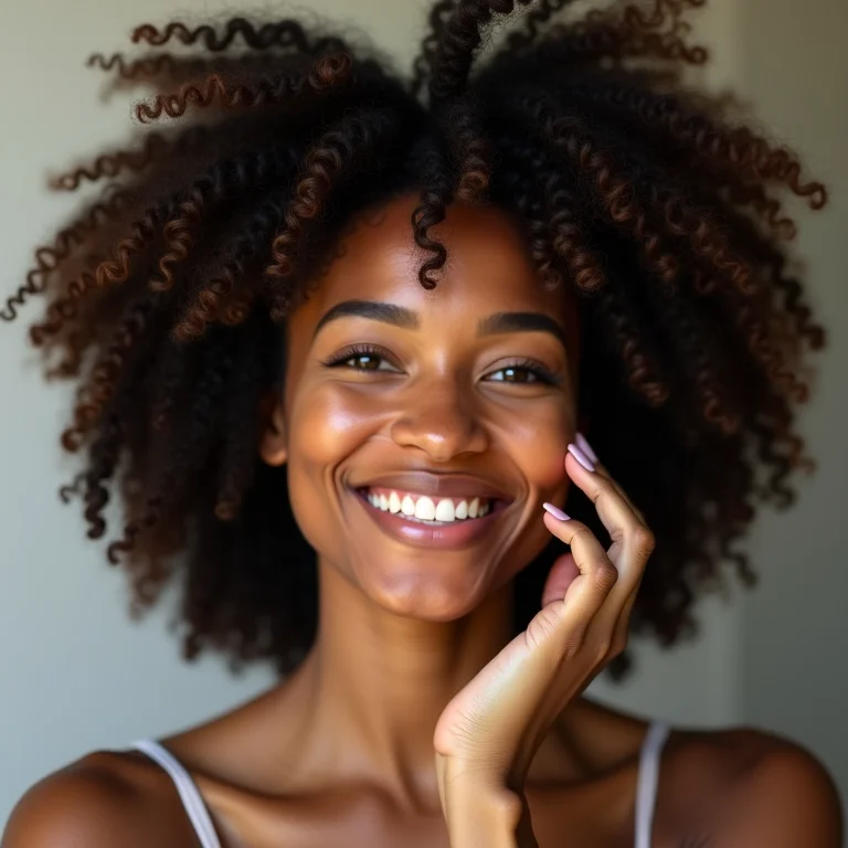 Blindagem capilar para cabelos crespos com umectação