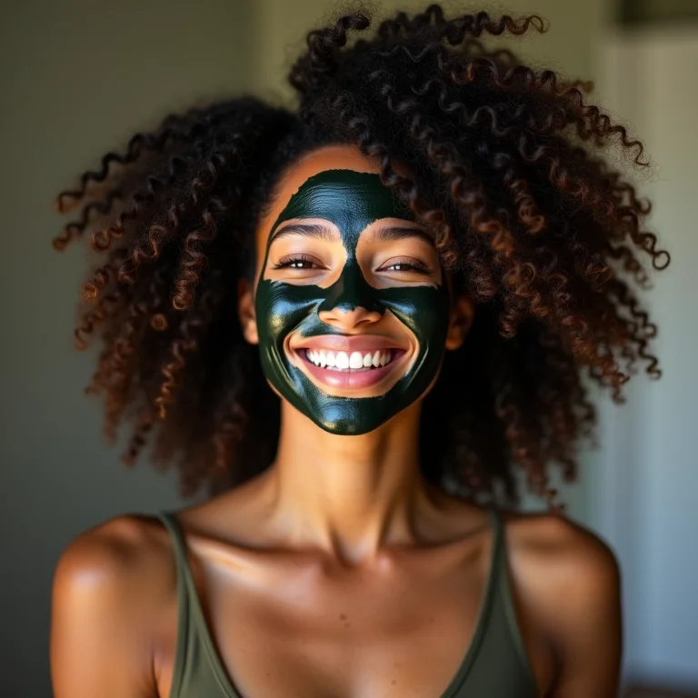 Cabelo cacheado no day after após argila preta