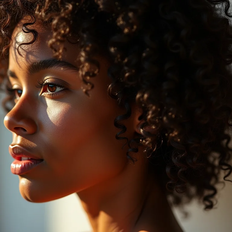 Cabelo cacheado tipo 3C com contorno capilar no day after.