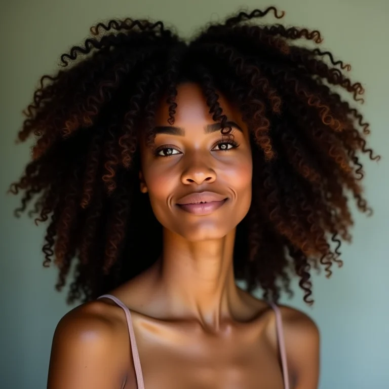 Cabelo crespo 4c com cachos definidos no day after