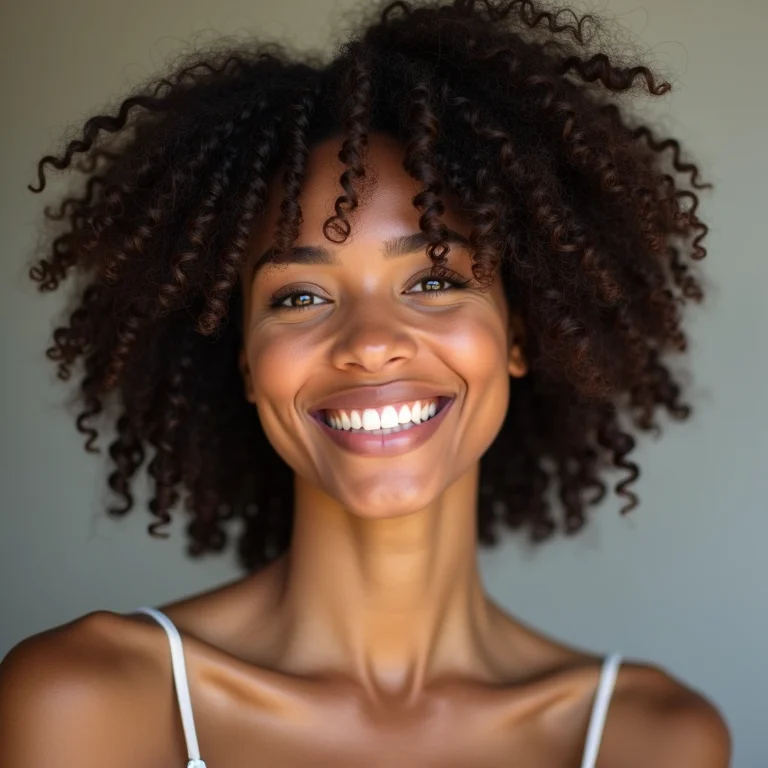 Cabelo crespo definido no day after com o difusor