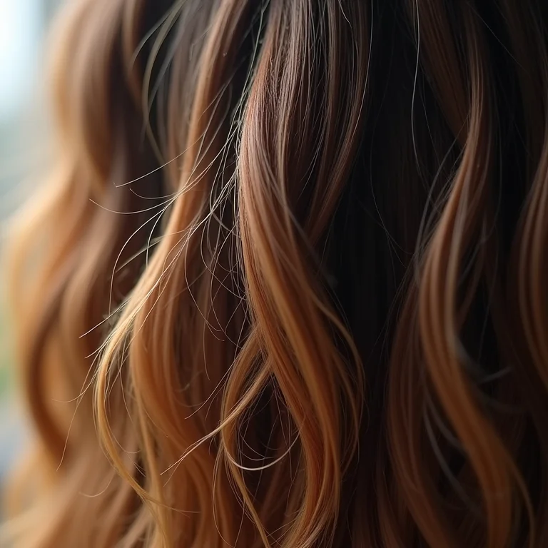 Cabelo danificado com pontas duplas