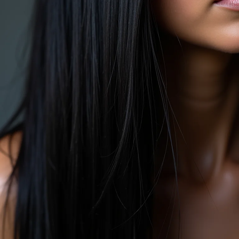 Cabelo danificado com pontas duplas