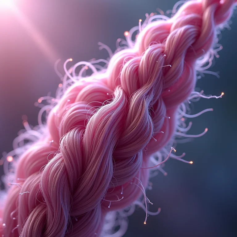 Cabelo de alta porosidade visto em microscópio