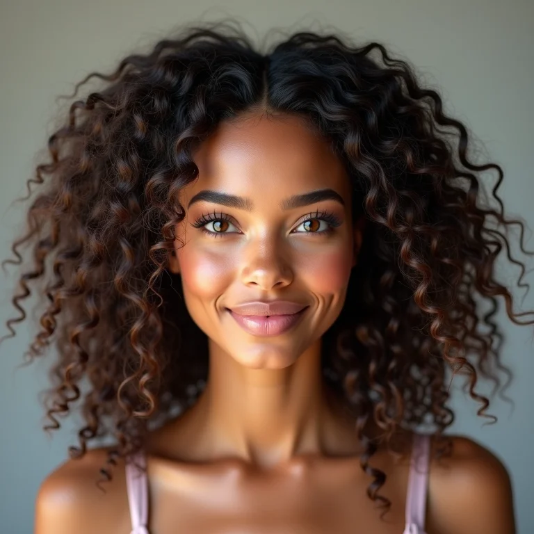 Cabelo em transição capilar metade cacheado metade liso